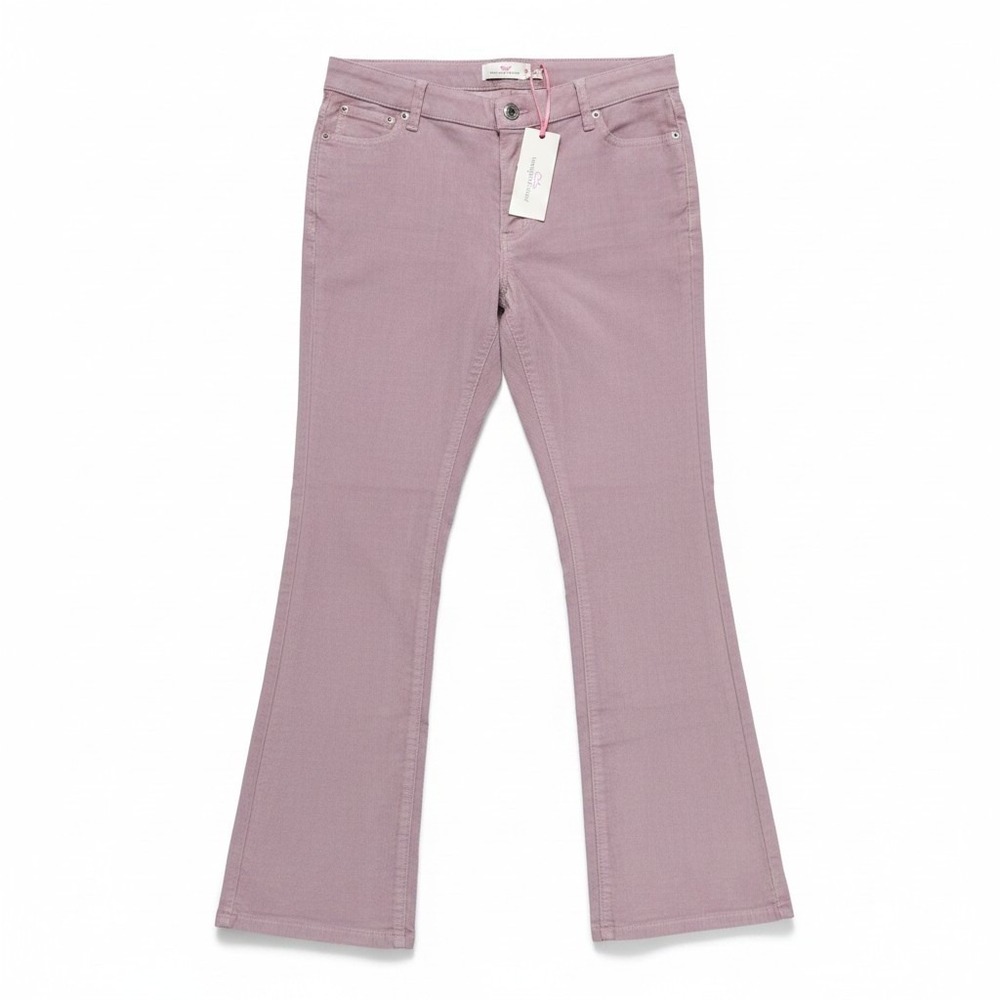 Vineyard Vines Kick Flare Corduroy Pants Girls 16 Washed Lilac Preppy Boho